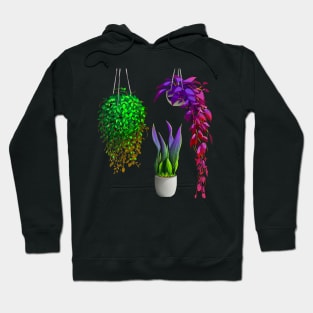 Vibrant Interior Plants - fun home decor Hoodie